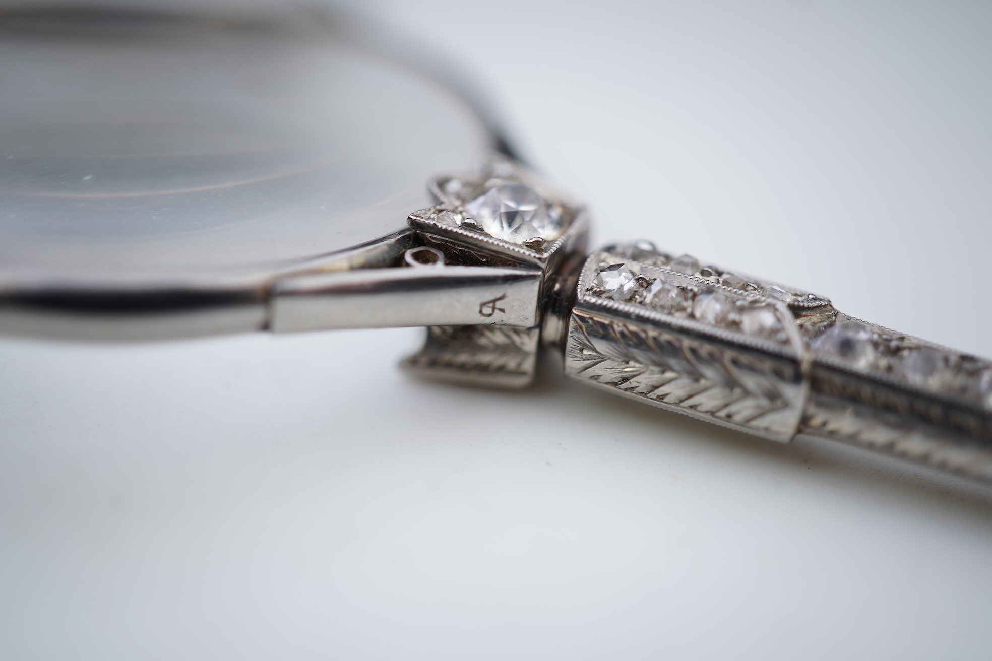 A diamond lorgnette, circa 1920